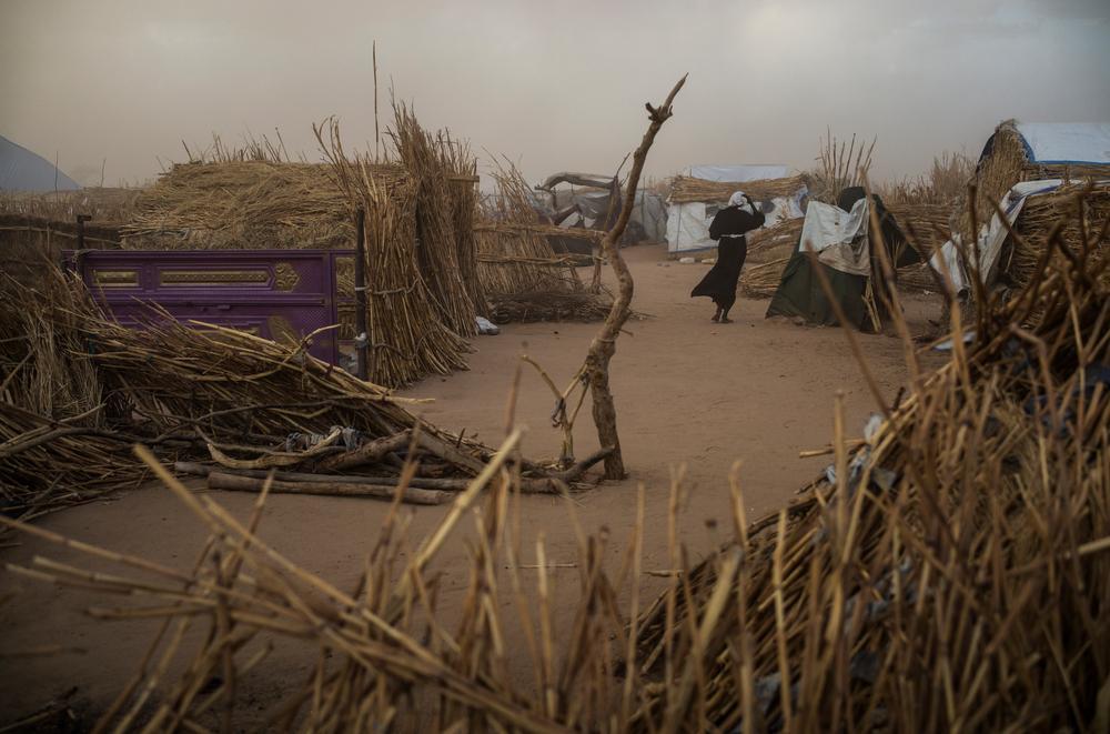 The Ambelia transit camp was set up to provide temporary accommodation for vulnerable Sudanese refugees, including the war-wounded © Corentin Fohlen/Divergence