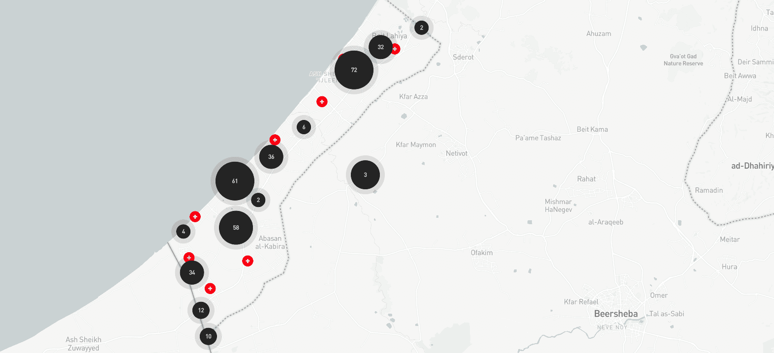 Map of Gaza