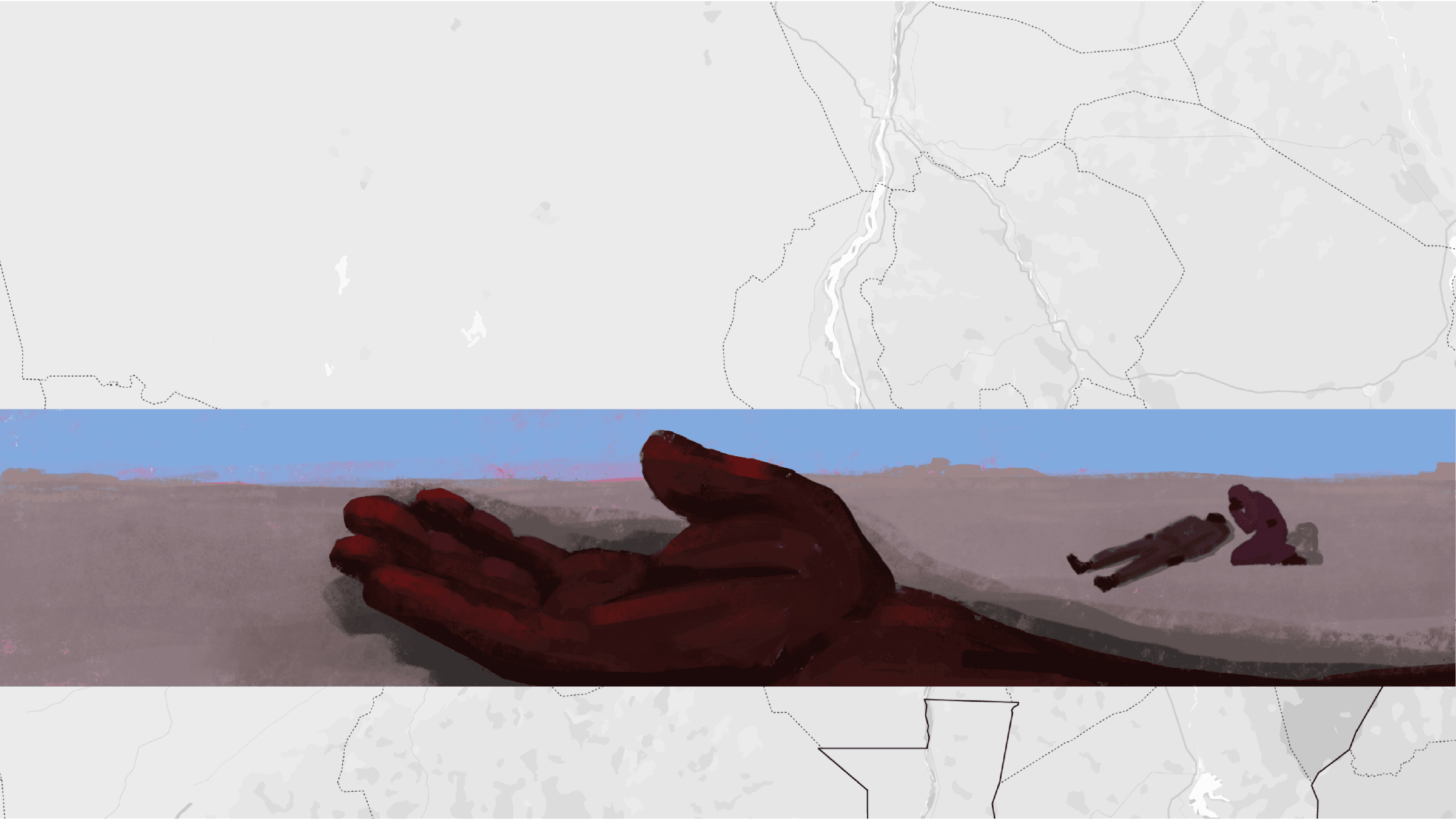 Illustrations à l'appui du dossier de témoignages sur les violences sexuelles subies par les patients MSF durant leur long périple d'El Fasher, au Soudan, à Tiné, au Tchad, en passant par le Darfour occidental et vice-versa.