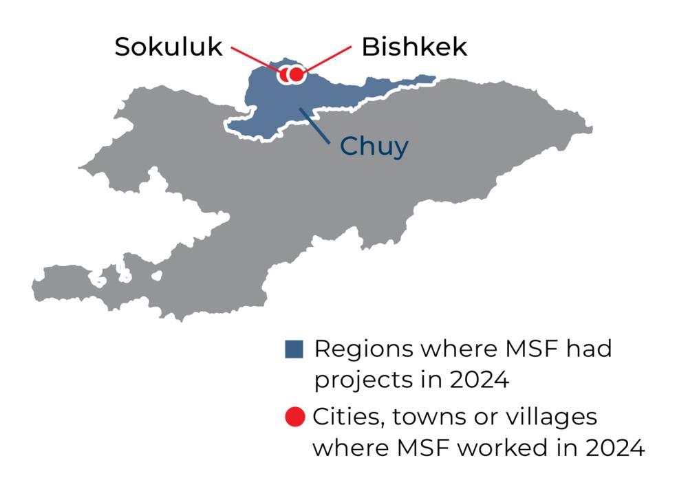 Kyrgyzstan IAR map 2024 ©MSF