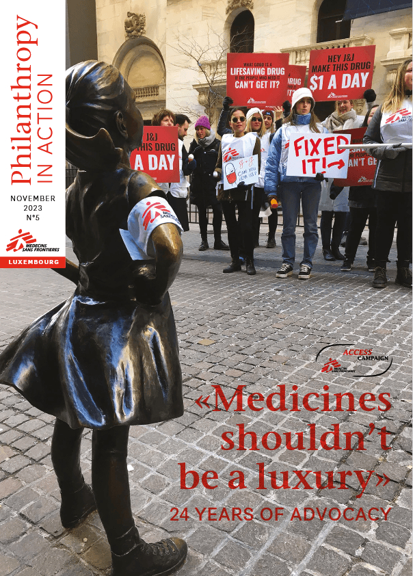 Couverture Philanthropy in action #5 - MSF