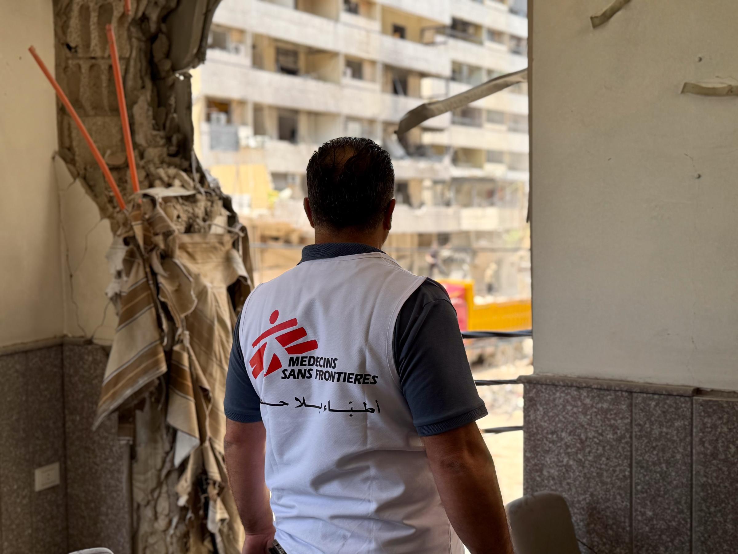 À Dahiyeh, dans le sud de Beyrouth, MSF contribue au rétablissement des services essentiels malgré les menaces militaires et les déplacements forcés de population
