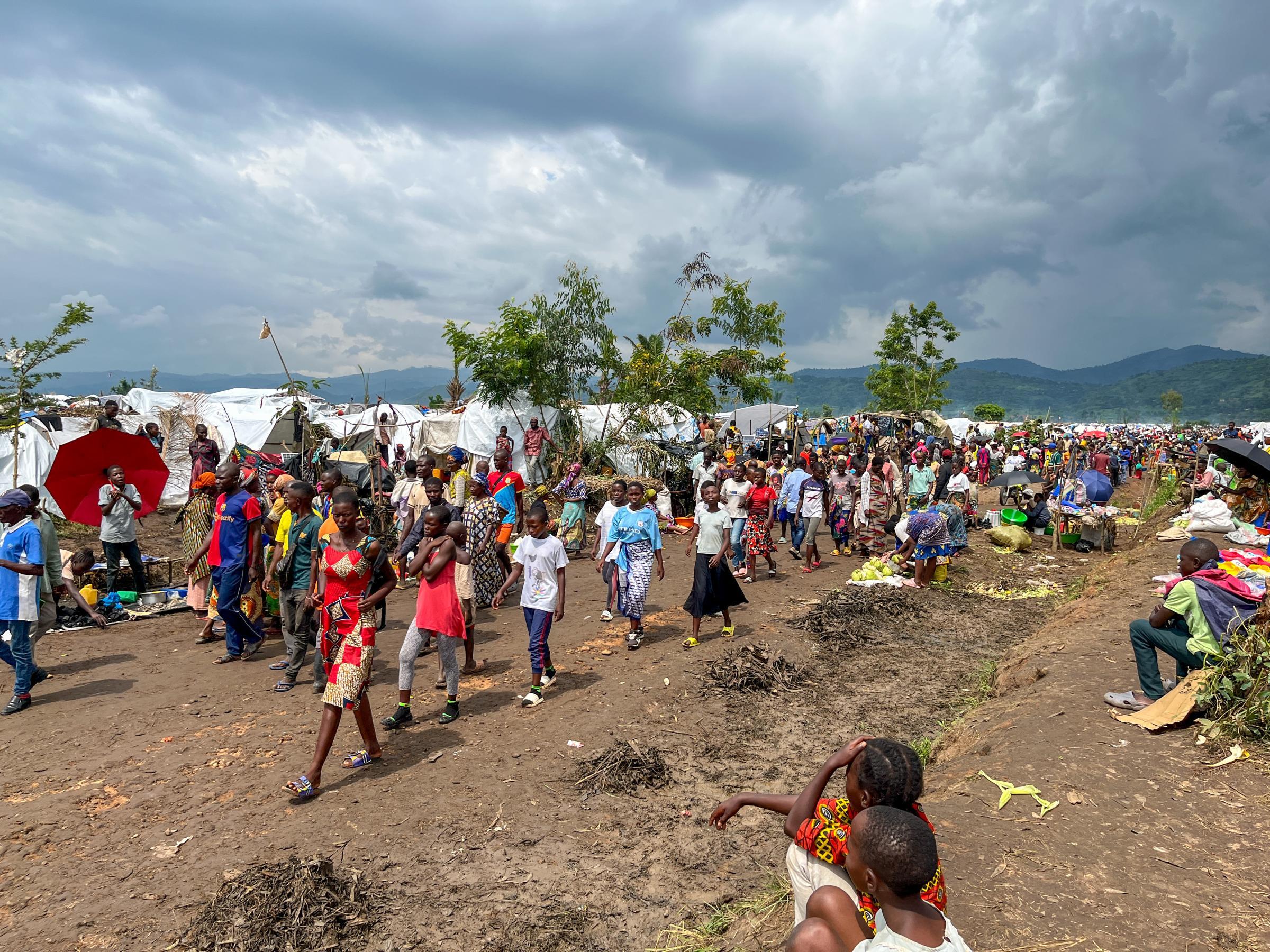 Site de transit pour réfugiés congolais à Ndava, au Burundi