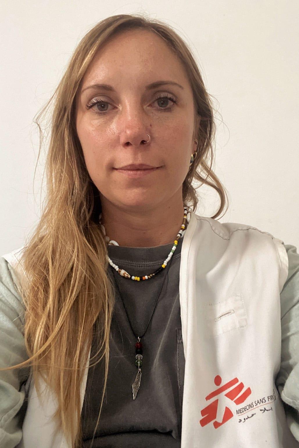 Martina Marchiò, infirmière et vice-présidente de Médecins Sans Frontières Italie, actuellement en mission à Ituri, en République démocratique du Congo.