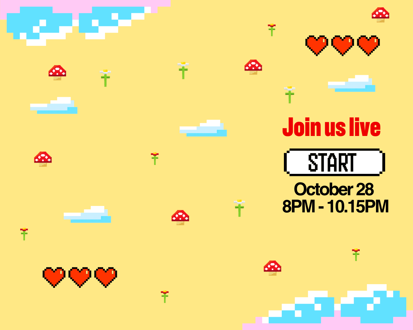 Streaming event on 28 October 2026
