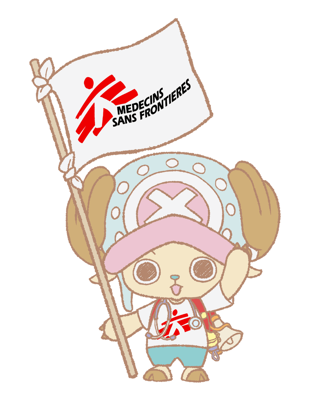 Tony Tony Chopper de One Piece, supporter officiel de MSF