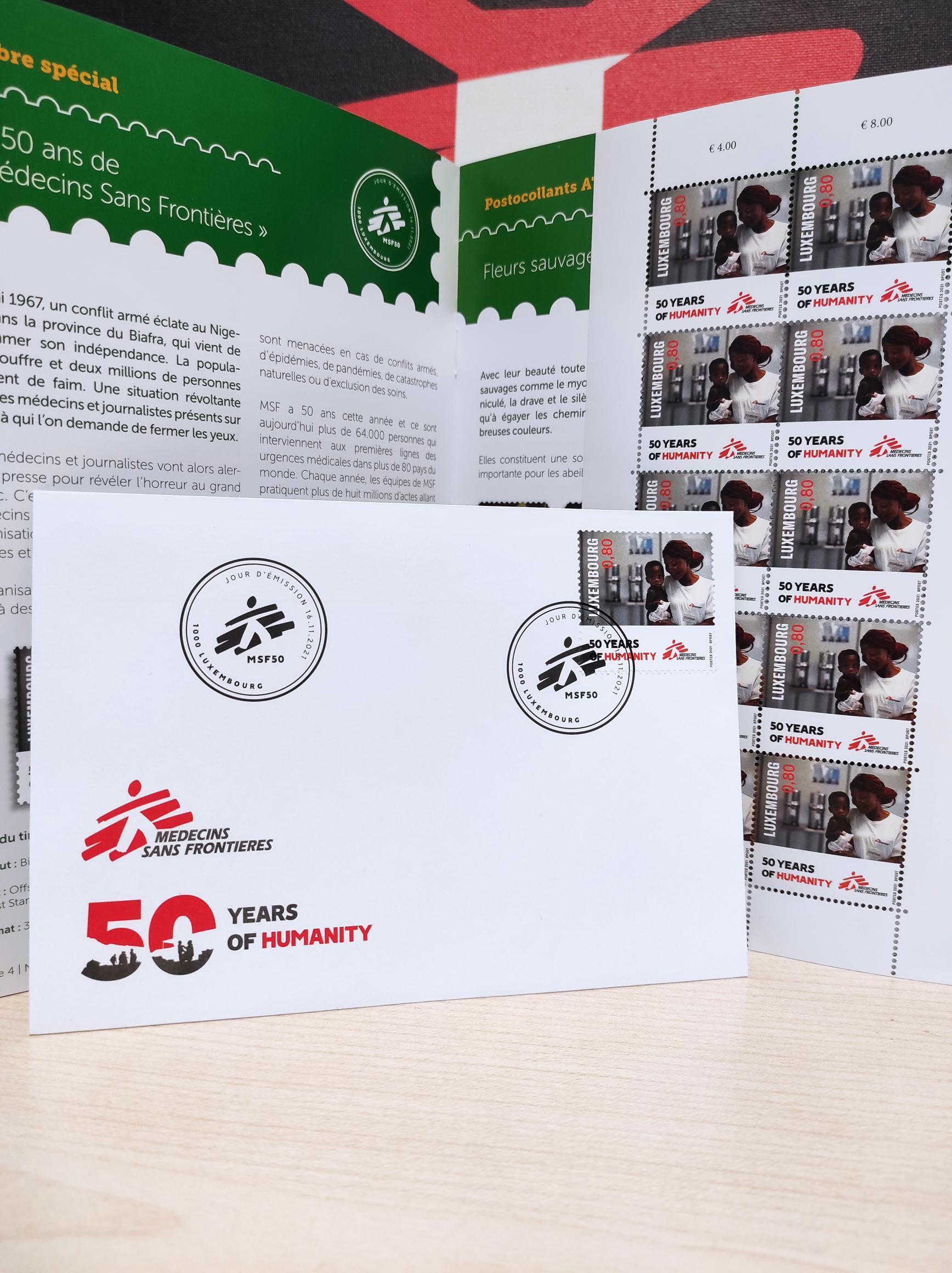 Un timbre aux couleurs de MSF