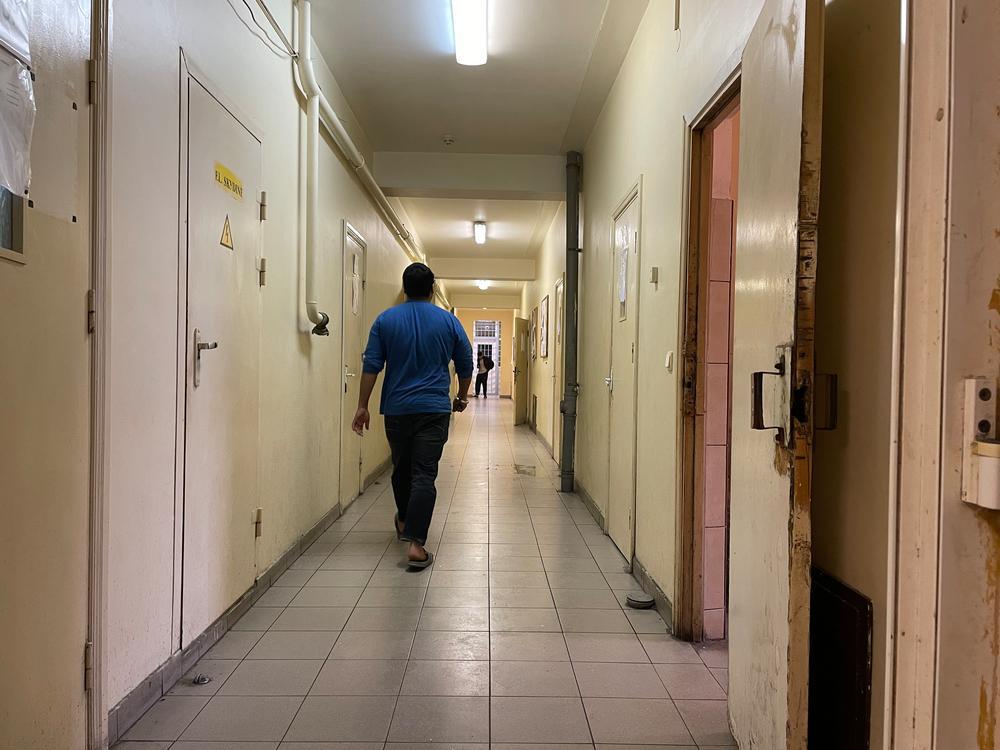 Couloir des gardes-frontières de l'État de Kybartai (SBG) Centre d'enregistrement des étrangers.