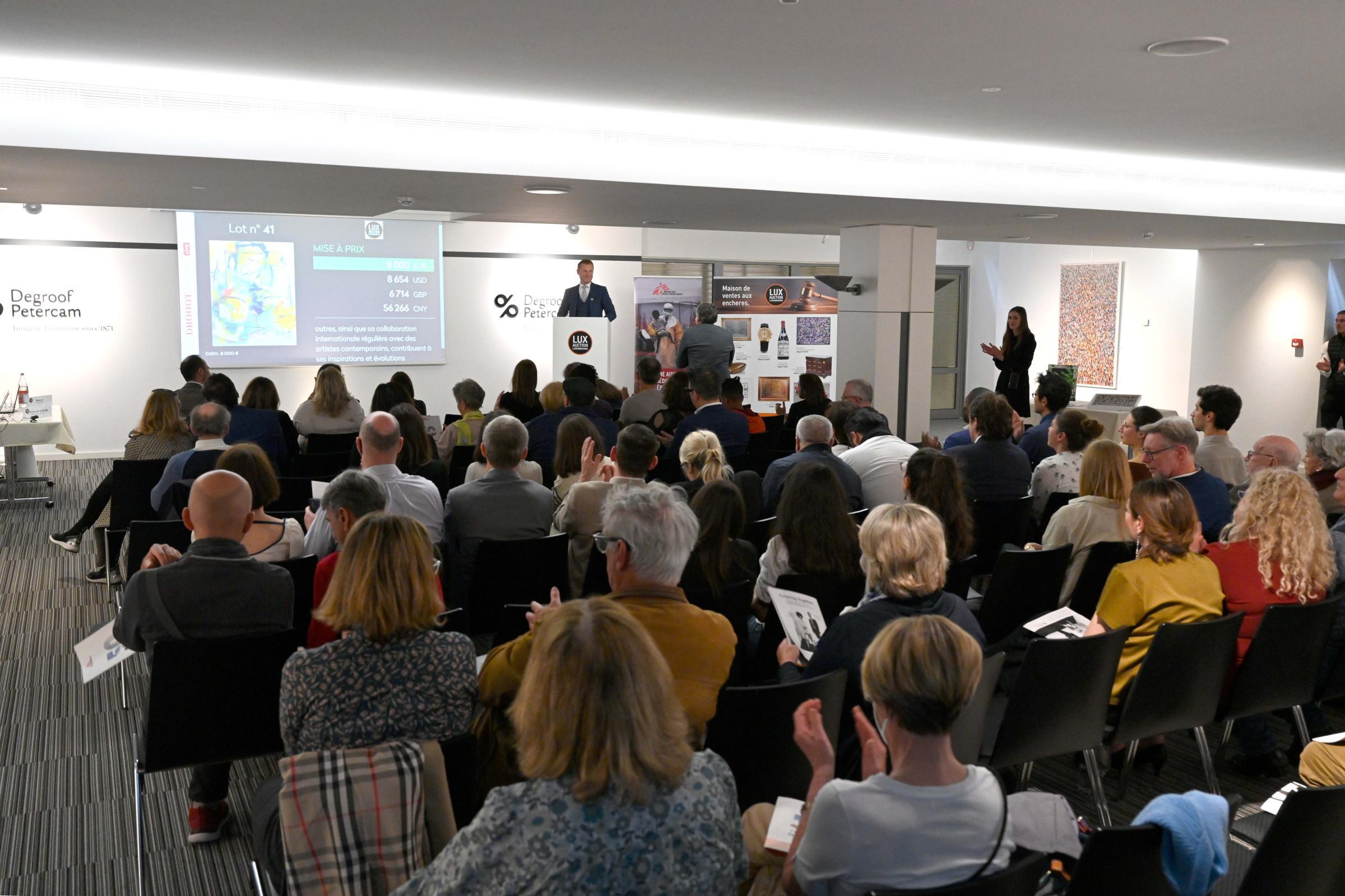 L’art et l’humanitaire réunis par MSF Luxembourg lors d’une première vente aux enchères au profit de son action